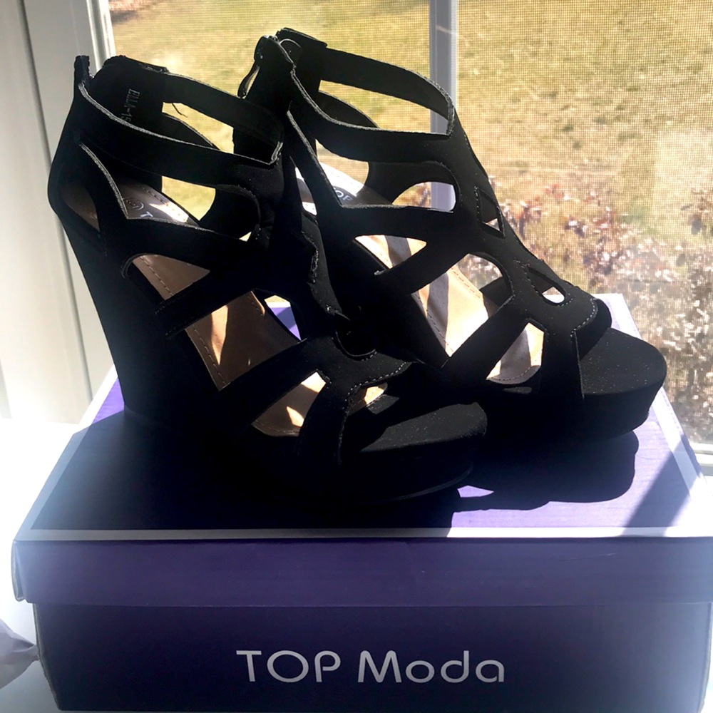 Top Moda Wedges. Brand new. Size 6